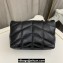 Saint Laurent toy puffer Bag in lambskin 759337 Black/Silver