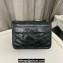 Saint Laurent Niki Baby Bag in Crinkled Vintage Leather 633160 Dark Green