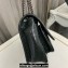 Saint Laurent Niki Baby Bag in Crinkled Vintage Leather 633160 Dark Green