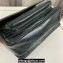 Saint Laurent Niki Baby Bag in Crinkled Vintage Leather 633160 Dark Green
