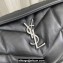 Saint Laurent puffer small Bag in nappa leather 577476 Black/Silver