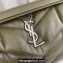 Saint Laurent puffer small Bag in nappa leather 577476 Olive Green/Silver