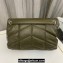 Saint Laurent puffer small Bag in nappa leather 577476 Olive Green/Silver