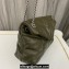 Saint Laurent puffer small Bag in nappa leather 577476 Olive Green/Silver