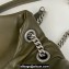 Saint Laurent puffer small Bag in nappa leather 577476 Olive Green/Silver