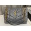 Saint Laurent puffer medium Bag in nappa leather 577475 Gray/Gold