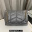Saint Laurent puffer medium Bag in nappa leather 577475 Gray/Gold