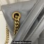 Saint Laurent puffer medium Bag in nappa leather 577475 Gray/Gold