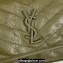 Saint Laurent Niki Baby Bag in Crinkled Vintage Leather 633160 Olive Green