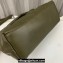 Saint Laurent puffer medium Bag in nappa leather 577475 Olive Green/Silver
