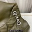 Saint Laurent puffer medium Bag in nappa leather 577475 Olive Green/Silver