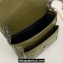 Saint Laurent Niki Baby Bag in Crinkled Vintage Leather 633160 Olive Green
