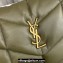 Saint Laurent puffer medium Bag in nappa leather 577475 Olive Green/Gold