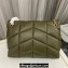 Saint Laurent puffer medium Bag in nappa leather 577475 Olive Green/Gold