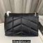 Saint Laurent puffer medium Bag in nappa leather 577475 Black/Silver