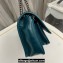 Saint Laurent Niki Baby Bag in Crinkled Vintage Leather 633160 Green