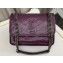 Saint Laurent Niki Baby Bag in Crinkled Vintage Leather 633160 Purple