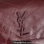 Saint Laurent Niki Baby Bag in Crinkled Vintage Leather 633160 Burgundy