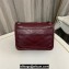 Saint Laurent Niki Baby Bag in Crinkled Vintage Leather 633160 Burgundy