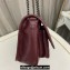 Saint Laurent Niki Baby Bag in Crinkled Vintage Leather 633160 Burgundy