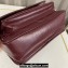 Saint Laurent Niki Baby Bag in Crinkled Vintage Leather 633160 Burgundy
