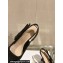 Dior Heel 8cm Sweet-D Slingback Pumps in Black Cotten 2024