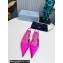 Prada Heel 4cm Satin Pointed Toe Slingbacks Fuchsia Spring 2024
