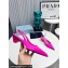 Prada Heel 4cm Satin Pointed Toe Slingbacks Fuchsia Spring 2024