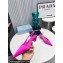 Prada Heel 4cm Satin Pointed Toe Slingbacks Fuchsia Spring 2024