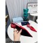 Prada Heel 4cm Satin Pointed Toe Slingbacks Red Spring 2024