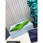 Prada Heel 4cm Satin Pointed Toe Mules Green Spring 2024