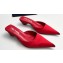 Prada Heel 4cm Satin Pointed Toe Mules Red Spring 2024