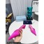 Prada Heel 4cm Satin Pointed Toe Mules Fuchsia Spring 2024