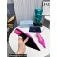Prada Heel 4cm Satin Pointed Toe Mules Fuchsia Spring 2024