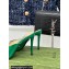 Gucci Heel 9.5cm leather Horsebit with crystals mid-heel slide sandals 771693 Patent Green 2024