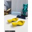 Prada Heel 4cm Satin Pointed Toe Mules Yellow Spring 2024