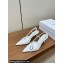 Dior Slingback Pumps with Studs in Calfskin White 2024