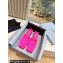 Prada Heel 3cm Satin Square Toe Mules Fuchsia Spring 2024