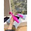 Prada Heel 3cm Satin Square Toe Mules Fuchsia Spring 2024