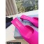 Prada Heel 3cm Satin Square Toe Mules Fuchsia Spring 2024