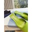 Prada Heel 3cm Satin Square Toe Mules Green Spring 2024