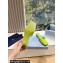 Prada Heel 3cm Satin Square Toe Mules Green Spring 2024