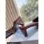 Prada Heel 3cm Satin Square Toe Mules Coffee Spring 2024