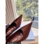 Prada Heel 9cm Satin Pumps Coffee Spring 2024