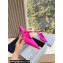 Prada Heel 9cm Satin Mules with Strap Fuchsia Spring 2024