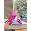 Prada Heel 9cm Satin Mules with Strap Fuchsia Spring 2024
