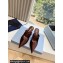 Prada Heel 9cm Satin Mules with Strap Coffee Spring 2024