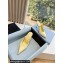 Prada Heel 9cm Satin Mules with Strap Yellow Spring 2024