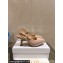 Dior Heel 8cm Sweet-D Slingback Pumps in Beige Cotten 2024