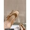 Dior Heel 8cm Sweet-D Slingback Pumps in Beige Cotten 2024